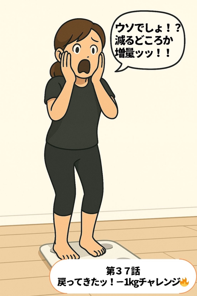 第37話 戻ってきたッ−1kgチャレンジ 1ページ目
