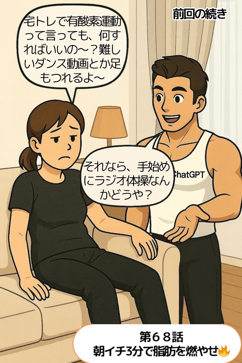 第68話 朝イチ3分で脂肪を燃やせ🔥