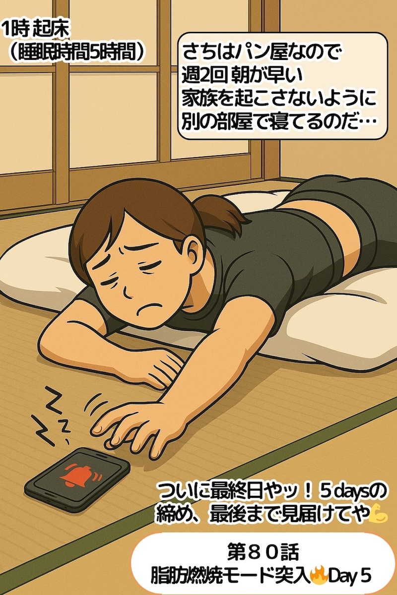 第80話 脂肪燃焼モード突入🔥Day5