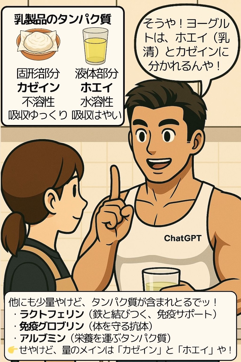 第82話 ホエイとカゼイン、乳製品の二刀流 3ページ目