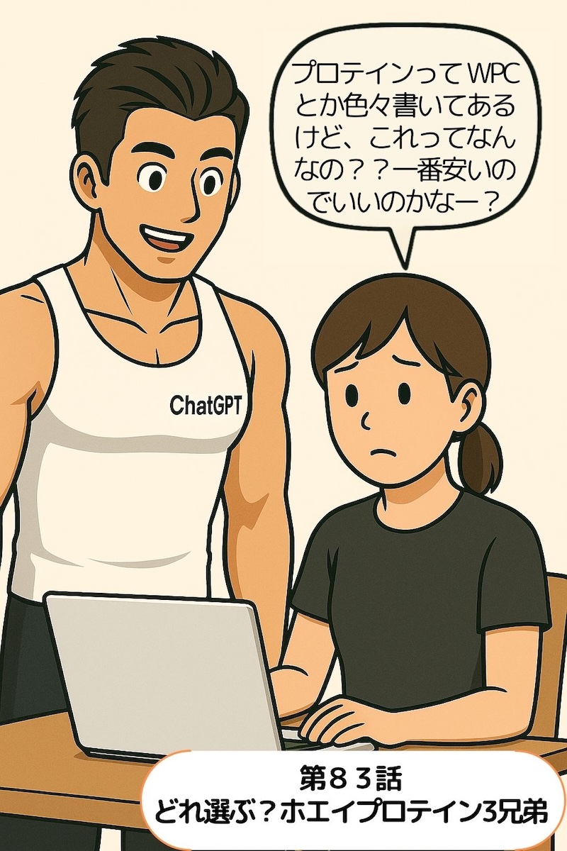 第83話 どれ選ぶ？ホエイプロテイン3兄弟
