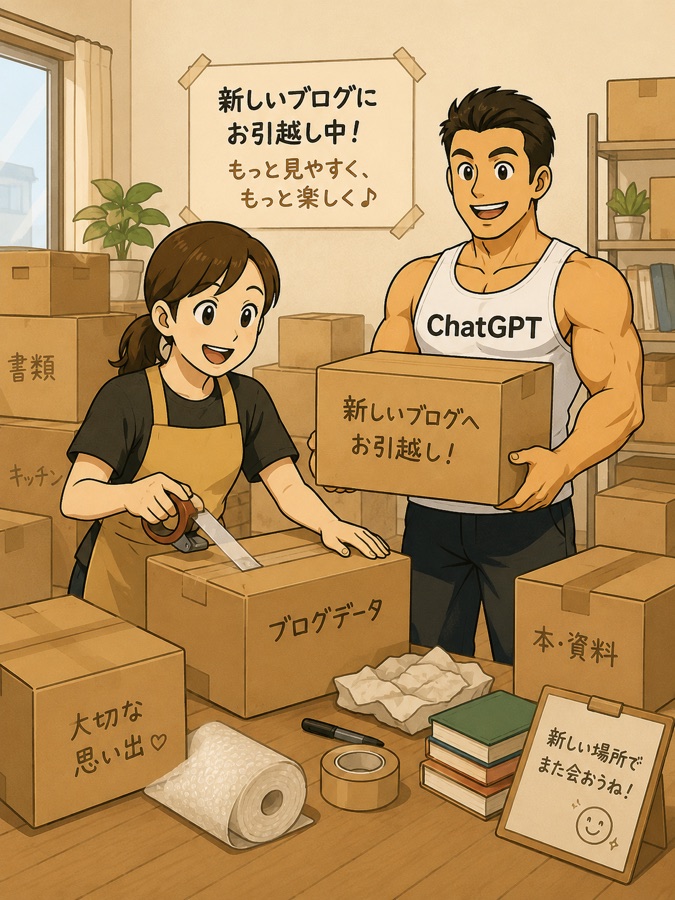 新しいブログにお引越し中のさちとチャピ筋
